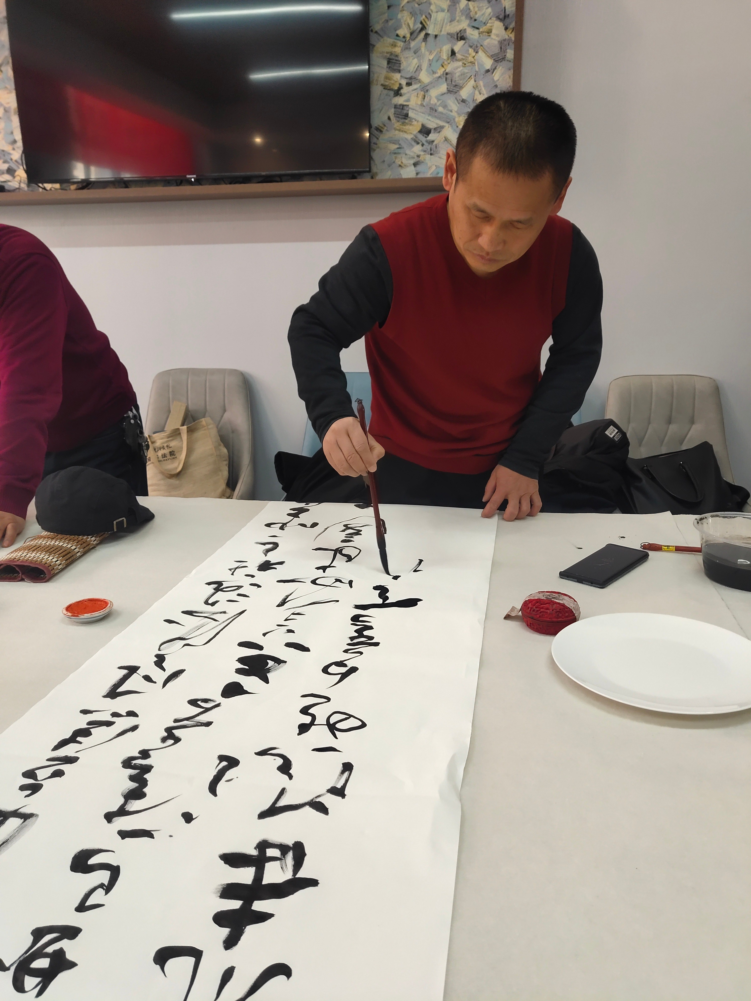 镇原县书协,美协2021新年笔会掠影-镇原县书法家协会